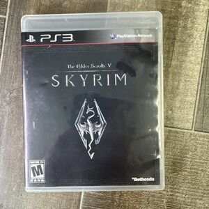 The Elder Scrolls V: Skyrim (PlayStation 3,‎ 2011) PS3 CIB, TESTED, MAP POSTER